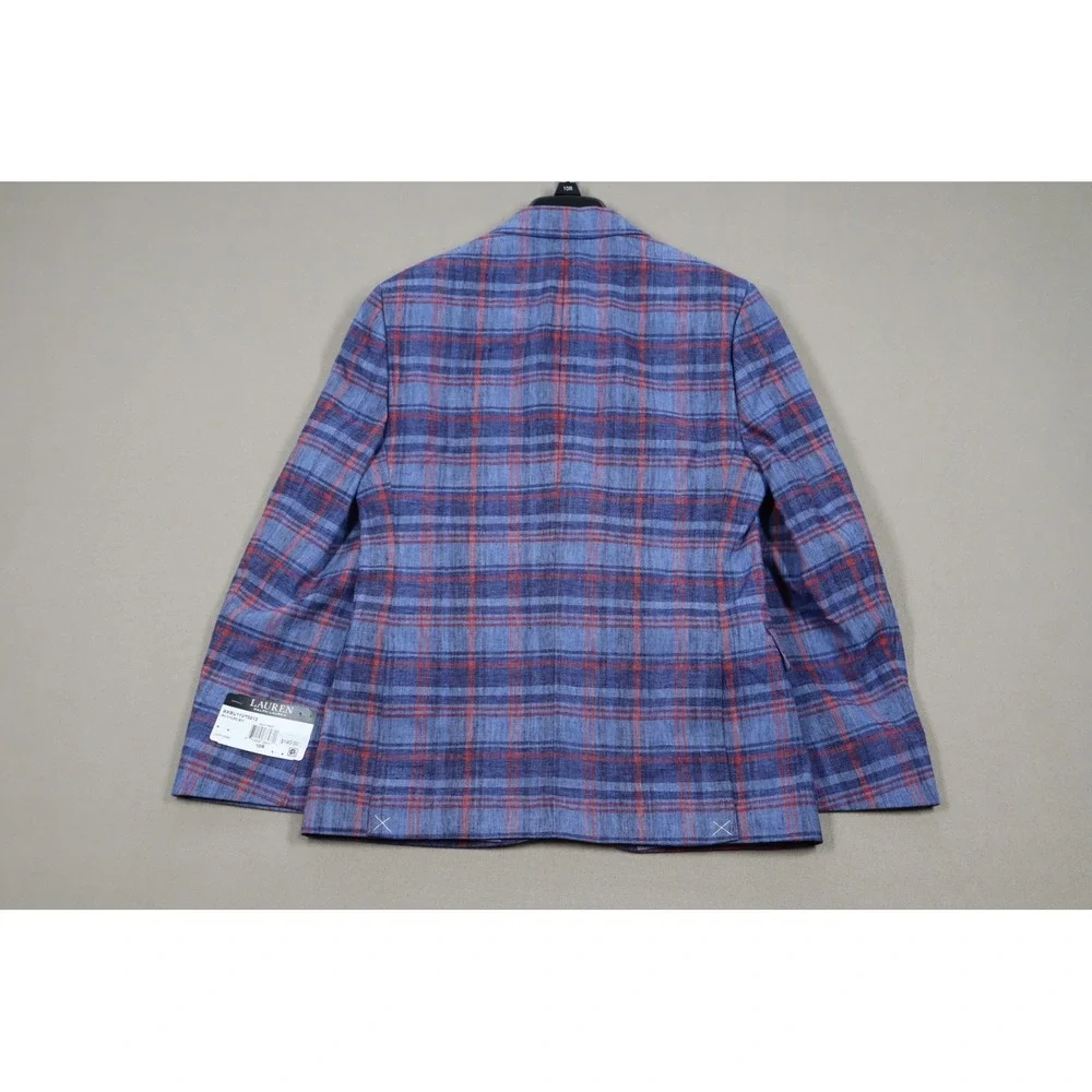 Lauren Ralph Lauren Big Boys Classic Suit Jacket - Navy, Red - Size‎ 10R